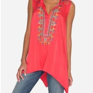 SOLD NWT Biya Johnny Was Versairo Satin Crinkle Tunic | Size Small